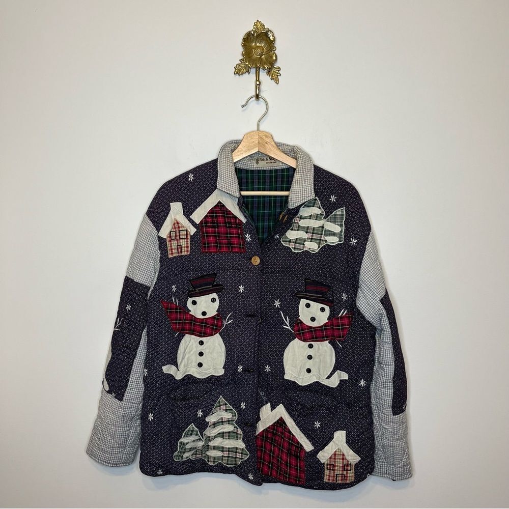 Vintage Patch Magic Revesible Quilt Jacket M